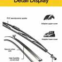 10 x Premium All-Season Windshield Wiper Blades – Streak-Free, Quiet Performance | Durable Rubber, Easy Installation, Fits Most Cars (22''+22'')