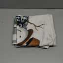 Moukeren 6 Pcs Christmas Chair Cover Set Stretch Dining Chair Back Covers Vintage Christmas Santa Claus Elk Slipcovers Farmhouse Removable Elastic Seat Protector for Xmas Party Kitchen Home Decor