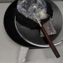 Carbon Steel Wok - Including Glass Cover and Silicone Spatula, 13-Inch Woks & Stir-Fry Pans for Induction, Electric, Gas Stoves