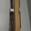 1 Inch Blackout Curtain Rods for Windows Patio, Adjustable Room Divider Curtain Rod Wall Mount & Ceiling Mount for Indoor & Outdoor, Black, 48" to 86"