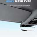Gray Headliner Fabric Mesh Type - 96" L × 60" W Auto Head Liners, Mesh Type Tube Packaging with Foam Backing for Cars, Trucks, SUVs, RVs, Boats - Home Repair/DIY Headliner Material