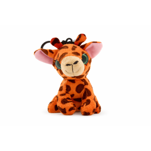Giraffe Keychain - Big Eye Stuffed Giraffe Plush, Fluffy Plush Keychains for Backpack, Purse, Wallet, or Bag, Cute Zoo Party Favors Keychain Charm for Kids and Adults - 6 Inch
