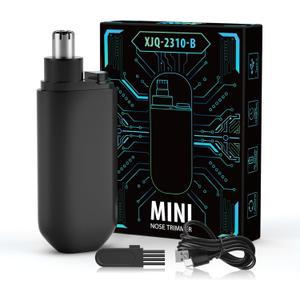 Nose and Ear Hair Trimmer for Men and Women,2025 Painless Type-C Rechargeable Portable Nose Hair Trimmer with IPX7 Waterproof,Dual Edge Blades Clipper for Easy Cleansing Travel Size
