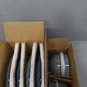 AmorArc Ceramic Dinnerware Sets,Handmade Reactive Glaze Plates and Bowls Sets,Highly Chip and Crack Resistant | Dishwasher & Microwave Safe Dishes Set,Service for 4 (12pc) (Service for 4, Vintage Blue)