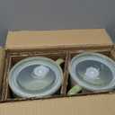 AmorArc 32 Ounces Ceramic Soup Mugs with Lids and Handle, Stoneware Bowls Cup Set of 2 for Soup, Stew, Noodle, Beautiful Mug Bowls With Lovely Dog,Cat Patterns, Microwave&Dishwasher Safe, Olive