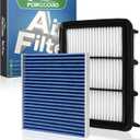 Forccord Cabin & Engine Air Filter Fit for Honda Accord 1.5L Gas 2022 2021 2020 2019 2018 Activated Carbon Cabin Filter Replacement CF10134 CA12290 Air Filter for My Accord Car