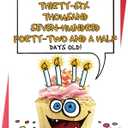 16 x Funny 100th Birthday Card, Happy 100th Birthday Card Gift for Men Women Mom Dad, Humorous 100 Year Old Birthday Decoration Gift for Grandpa Grandma