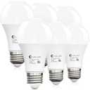 evelor 6-Packs A19 LED Light Bulbs,100 Watt Equivalent Daylight 5000K Bright Bulbs Efficient 13W,1500 Lumens E26 Base, Non-Dimmable, 15000-Hour Lifespan for Bedroom, Living Room, Office