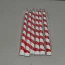 Baquler 6 Pcs Christmas Flameless Taper Candles 10. 6 Inch Glitter Candy Cane Candles Battery Operated LED Christmas Candlesticks for Xmas Centerpiece Holiday Party Decor