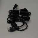 10 FT (2Pack) 13A 1625W 16/3 Black Extension Cord, Indoor Extension Cord for Laptops, Coffee Makers, Office Home Appliances, 3 Prong Resistant Cable Flexible, 125V ETL Listed