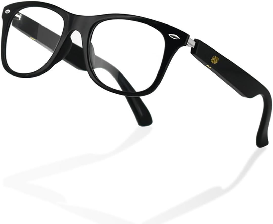 Smart Glasses for Men and Women, Blue Light Filtering Lenses, Bluetooth Audio Glasses with Mic & Speakers, Touch & Voice Assistant Compatible - Up to 6 Hrs Battery, for Office, Driving