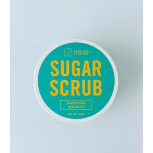 Sugar Scrub, Gardenia Tuberose, 8oz, Rambling Caravan, Gardenia Tuberose
