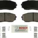 BOSCH BE1258H Blue Ceramic Disc Brake Pad Set With Hardware - Compatible With Select Ford Edge; Lincoln MKX; Mazda CX-5, CX-7, CX-9; FRONT