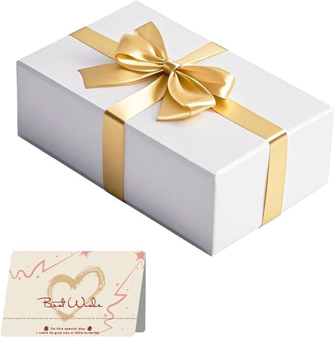 Gift Box, 12x6x4 nches Foldable Magnetic Gift Box Rectangular Box with Lid for Weddings,Proposals, Birthdays, Christmas, Anniversaries, Halloween,Holiday Gift Giving Packaging, 1Pack