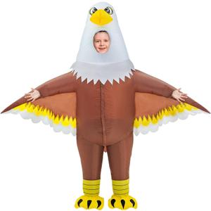 Seeds of Light Eagle Inflatable Costume,Kids Independence Day Inflatable Costume,Funny Blow up costumes for Kids