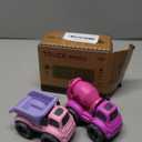 Toddler Toys for 2 Year Old Girl, Dump Truck Toys and Mixer Cement, BPA Free, Phthalates Free, PVC, Outdoor Toys for Toddlers 2-3, Ideal Toy Cars for 2 3 4 Year Old Girls Christmas Birthday Gift (Red)