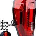 LED Tail Light Assembly Left Compatible with 20192024 GMC Sierra 1500 2500HD 3500HD (Denali) Driver Side Rear Brake, Reverse & Turn Signal Lamp, Replaces 84968740, 86820473