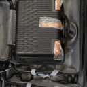 LARVENDER Luggage Sets for Women 5 Piece Hardside Expandable Suitcases with Wheels TSA Lock, Lightweight Travel Carry On Suitcase Set with Cosmetic Case, Black Brown