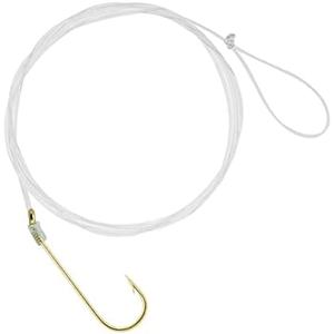 South Bend Snelled Aberdeen Gold Hooks,12 pcs