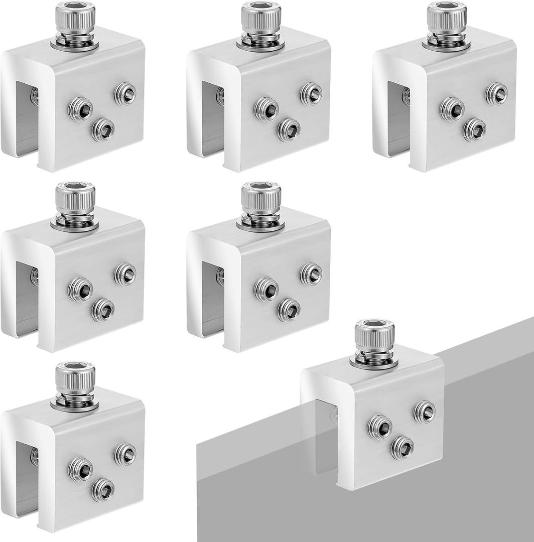 6 Pcs Roof Clamp for Standing Metal Roof Standing Seam Roof Clamp, Standing Seam Roof Clamps, Racking Bracket for Solar Panel Module Installation, Heat Cable and Snow Guard Attachment