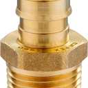 5 piece EFIELD Brass Expansion Pex A 1/2"x 3/4" Male NPT Adapter Fitting