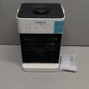 Portable Air Conditioner Cooling Fan, Mini Air Conditioning Unit with 1100ml Tanks, 3 Wind Speed & Cool Mist, 7 LED Light & 2-8H Timer Cold AC Unit, Personal Air Cooler Fan for Room, Office, Home