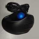 TECKNET Pro Wireless Trackball Mouse, Bluetooth Mouse with Ergonomic Thumb Control, USB-C Rechargeable, RGB Light Mice with Adjustable DPI, 3-Device Connectivity (BT or 2.4G),for PC/Mac/Laptop - Black