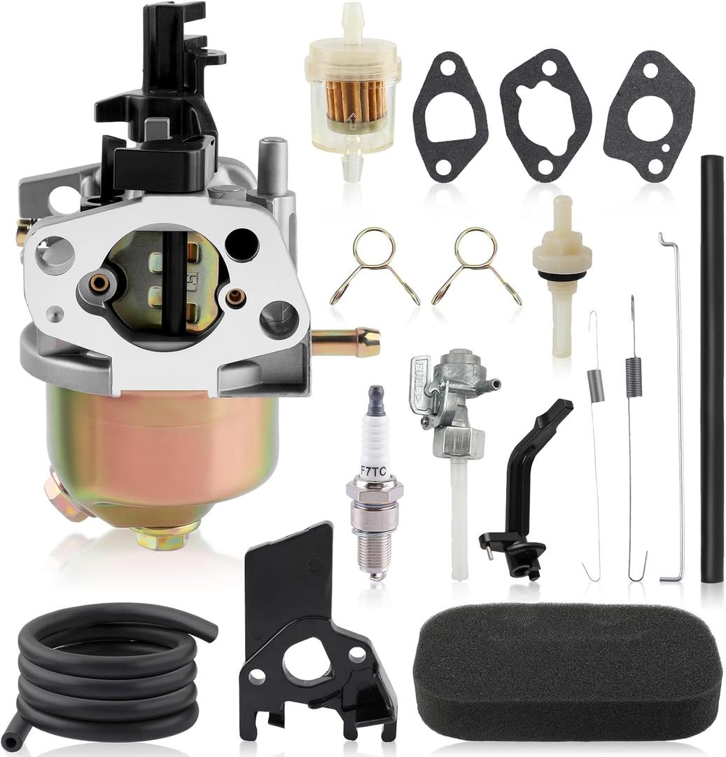 AUTOKAY Gx160 Gx200 Carburetor Carb for Champion Power Equipment CPE 3000W 3500W 4000 Watt 6.5HP Honda Gx120 GX168 5.5Hp 6.5Hp for DG2900 DG3000 2900 3000 Watts 5.5HP 6.5HP 163CC Generators