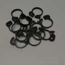 Double Gripping Nylon Hose Clamps, Snap Grip Nylon Plastic Hose Clamps, 31.5-34mm (1.25inch), 12pack