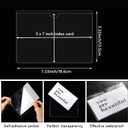 Chinco 30 Pcs Self Adhesive Pockets, Bin Labels for Storage Bins, Clear Pocket Label Sleeves, Plastic Index Card Holder with Top Open for Organizing Bins Box Drawer(5 x 7 Inch)