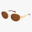 livho 2025 Trendy Oval Sunglasses - Stylish Polarized Shades for Everyday - Retro Metal Frames