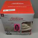 Sunbeam Electric Royal Luxe Microplush Heated Blanket, 12 Heat Settings, 12-Hour Auto Shut-Off, Fast Heating, Warm and Cozy, Cadet Blue Color, Full (84" x 90")