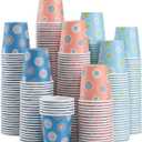 SIUQ 1200 Pack 3 oz Paper Cups, Disposable Bathroom Cups, Mini Mouthwash Cups, Small Cup 3 Ounce for Bathroom, Party, Picnic, BBQ, Travel(Daisy)