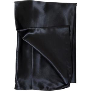 Silk Pillow case with Zipper (Black, Queen)