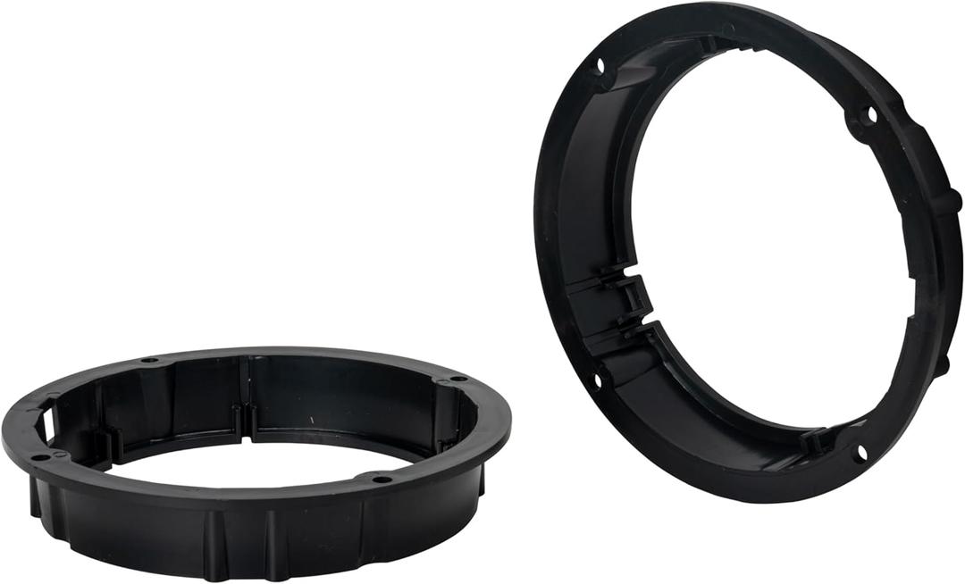 Scosche SAVW6 5.25-6.5 Speaker Adapters Compatible with Select 1998-2018 Audi and VW Vehicles - 5 1/4" to 6 1/2" Adapter Spacer for Car Door Speakers - Sold in Pairs - See Images for Vehicle List