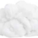 100g Polyester Fiber Fill Stuffed Animals Filing White Fluffy Pillow Stuffing High Resilience Stuffing Cushions Filling Stuffing for Dolls Crafts