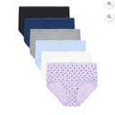 Hanes women's Hi-Cut Panties Pack, Lightweight Cotton Hi-Cuts, 6-Pack, Size 10