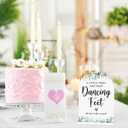 Acrylic Wedding Sign A Little Treat for Your Dancing Feet Signs for Ceremony Modern Calligraphy Arch Acrylic Table Top Signs for Wedding Reception and Event Party Table Decor (White Eucalyptus Leaves)