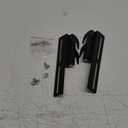 2 Pcs #711 Bolt-On to Hook-On Bed Frame Conversion Brackets for Headboard or Footboard,Bed Hook Adapter kit with Hardware, Hook on Bed Rails Brackets (Black)