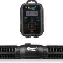 hygger Aquarium Wave Maker, Adjustable Cross Flow Pump with LED Display Controller, Magnetic DC 24V Aquarium Powerhead for Freshwater and Marine Reef Aquariums Up to 135 Gallon (18w)