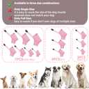 LUCKYPAW Dog Muzzle Suits for Small Medium Large Dogs, Mesh Muzzle Anti Biting Chewing, Breathable Mouth Cover Set with Adjustable Strap for Grooming Vet Visiting Training (Small 3 PCS(XXS-S), Pink)