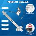 748-513 Rear Passenger Side Power Window Regulator with Motor Compatible with Honda Pilot 2003 2004 2005 2006 2007 2008 Window Lift Assembly Replaces 748513, 72710S9VA01