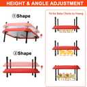 Chicken Coop Heater, 16" x 16"Brooder Plate for Chicks, Adjustable Height & Angle Brooder Plate for 30-40 Chicks, Ideal for Chicken Coops Poultry Heating with Safety Indicator Chicken Heater