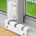 Sliding Door Lock Window Locks for Patio Sliding Glass Door Foot Locks for Front Door Security Bar Stoppers Top Horizontal Childproof Keyless Safety Lock from Inside Home Apartment Hotel Essentials