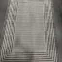 Anya Washable Bordered Area Rug 3.3'x5'