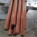 Rubbermaid Commercial Products Lacquered-Wood Broom Handle With Threaded Metal Tip, 60", Natural for Floor Cleaning/Sweeping in Home/Office, Pack of 12