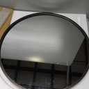 1st owned Round Wall Mirror Bronze 24 Inch -Circular Metal Framed Wall Mounted Mirror, Hanging Round Modern Decorative for Entryway Bathroom, Living Room, Bedroom