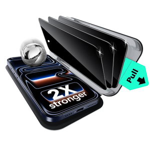 ESR 3 Pack for iPhone 17 Pro Max Privacy Screen Protector, Military Grade Shatterproof, 9H Hardness, Anti-spy Tempered Glass with UltraFit Tray