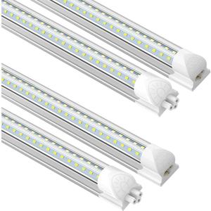 SHOPLED LED Shop Light 3FT, 34W 4760LM 6000K Cool White, V-Shaped Linkable T8 3 Foot Tube Lights, LED Ceiling Lights for Workbench, Workshop, Basement, ETL Listed, 4 Pack
