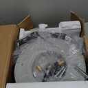 Giraffe Tools Pressure Washer Hose Reel 65ft, 3200 PSI Power Washer Hose Reel, Pressure Washer Retractable Hose Reel, Heavy Duty, Wall/Floor Mounted, Silver